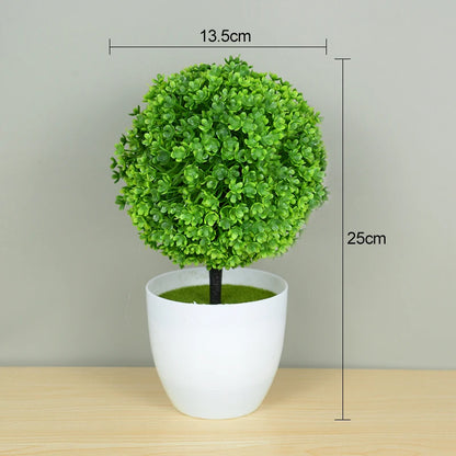 Artificial Plants Bonsai Small Tree Pot Fake Plant Flowers Potted Ornaments For Home Room Table Decoration Hotel Garden Decor Beauty World Shop