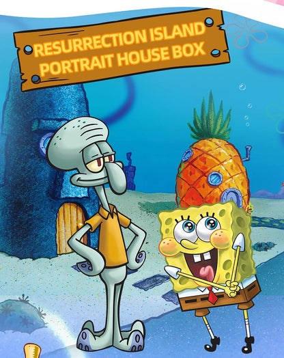 Spongebob Building Blocks Patrick Star Krusty Krab Squidward Tentacles Room Model Bricks Set Desktop Ornaments Kids Toys Gifts Beauty World Shop