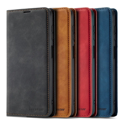 Leather Phone Case For Samsung S26 S25 edge S24 S23 FE S22 Ultra S21 S20 S10 Plus Note 20 10 9 Magntic Flip Card Wallet Cover Beauty World Shop