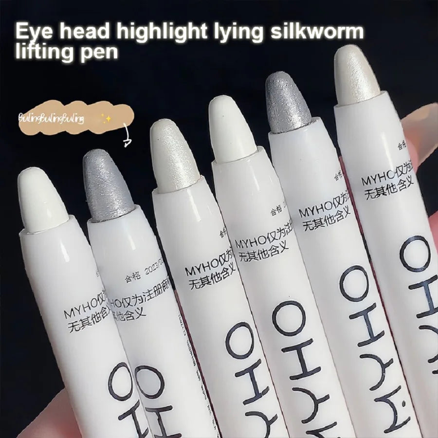 Lying Silkworm Pen Monochrome Brightening Highlight with Flash Eye Shadow Pen Beauty World Shop