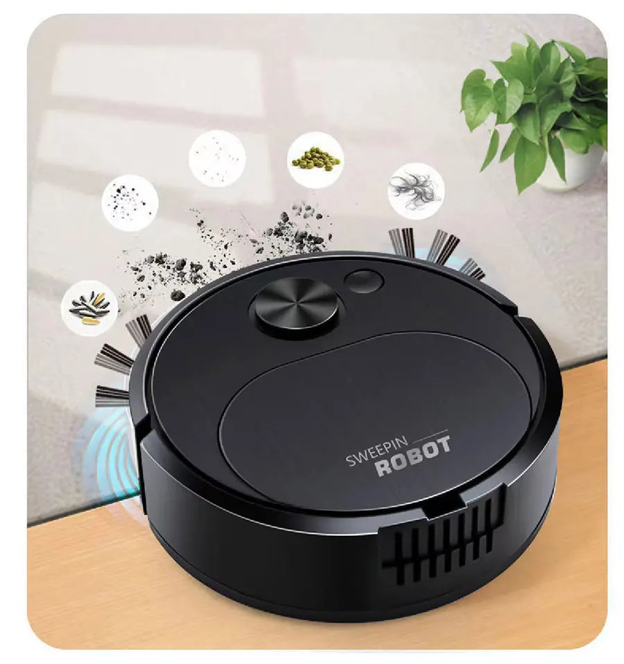 NEW USB Sweeping Robot Vacuum Cleaner Mopping 3 In 1 Smart Wireless 1500Pa Dragging Cleaning Sweep Floor for Home Office Beauty World Shop