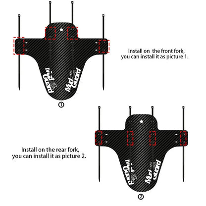 1 PC Colorful Bicycle Fenders Front Rear Common Mudguard MTB Mud Guard Wings Cycling Accessories Road Bike Protective Parts Beauty World Shop