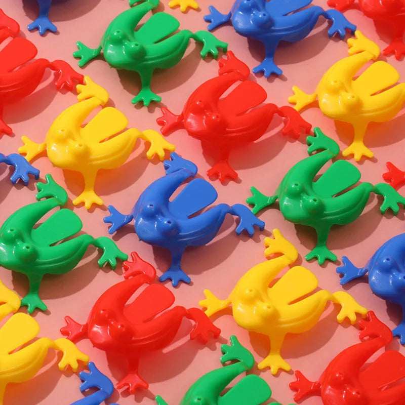 10-50PCS Jumping Frog Bounce Frogs Parent-Child Toys For Kids Novelty Assorted Stress Relief Toys Children Birthday Party Gift Beauty World Shop