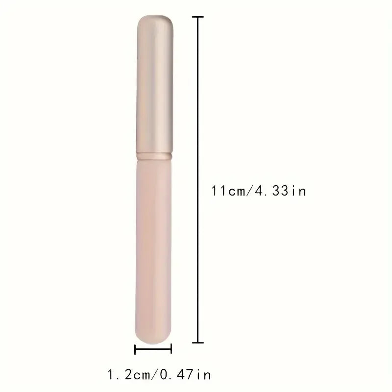 Professional round headed lipstick brush with cap, handheld palm brush, suitable for all skin types, lip brush applicator Beauty World Shop