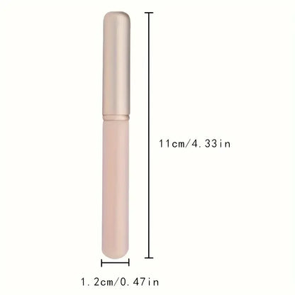Professional round headed lipstick brush with cap, handheld palm brush, suitable for all skin types, lip brush applicator Beauty World Shop