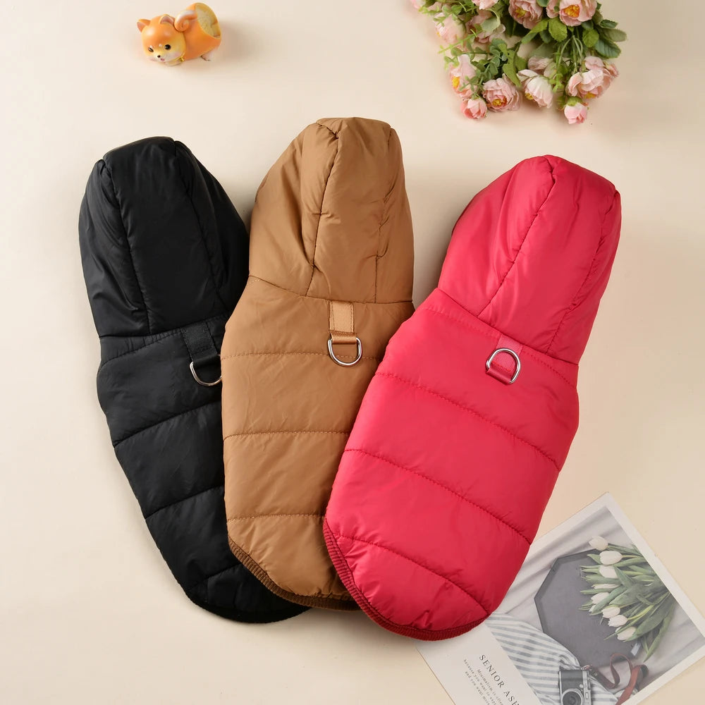 Fleece Warm Pet Clothes For Small Medium Dogs Pet Jacket Thicken Pets Coat For Winter Waterproof Outdoor Puppy Costume Pug Parka