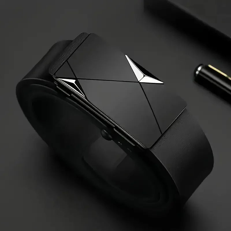 Stylish Men's PU Leather Belt - Fashion Belts for Daily Life, Leisure, Party, Festival, Work, and Business Automatic Buckle Beauty World Shop