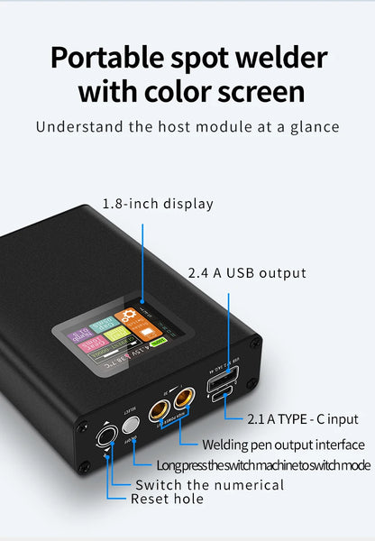 Digital Display Spot Welder 0.1-0.25MM Nickel Welding Handheld Protable Machine 30 Gear 18650 Lithium Battery Spot Welding Kit Beauty World Shop