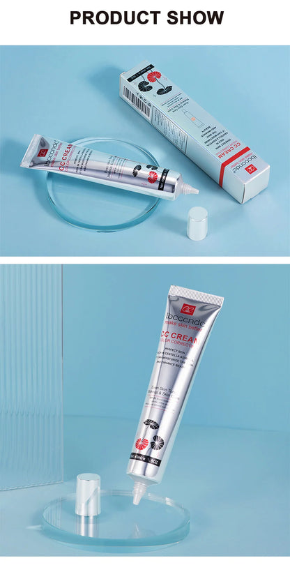 45ml Color Correcting CC Cream Facial Centella Asiatica Repair BB Cream Natural Concealer Whitening Liquid Foundation Cosmetics Beauty World Shop