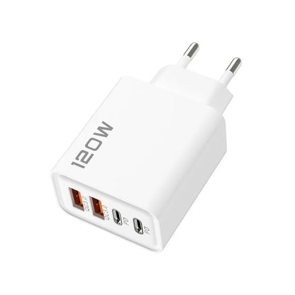 Total 120W Phone Charger Fast Charging Quick Charger PD USB Type C Wall Adapter For iPhone 16 15 Xiaomi 14 Huawei Redmi Oneplus Beauty World Shop