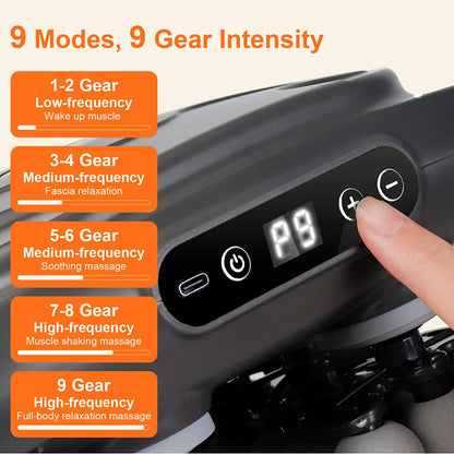 42-Heads Fascia Gun High-Frequency Vibration Body Massage Gun Back and Waist Massager Neck Shoulder Massager Muscle masajeador Beauty World Shop
