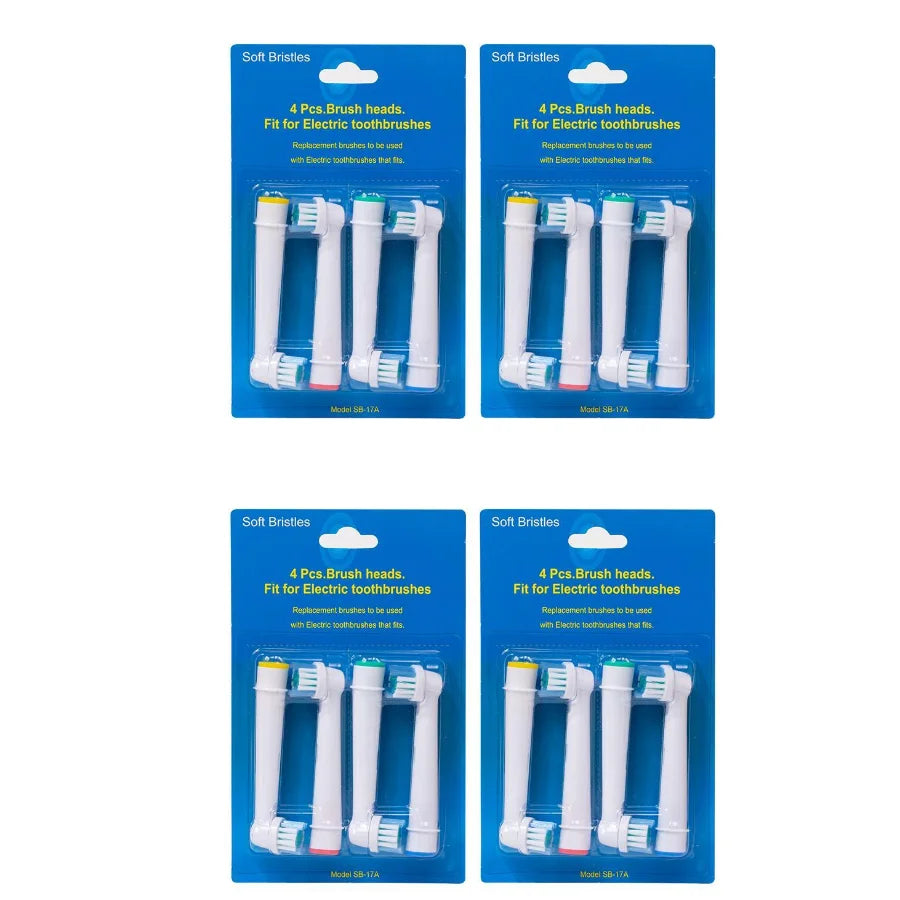 4/8pcs Replacement Brush Heads For Oral-B Electric Toothbrush Advance Power/Vitality Precision Clean/Pro Health/Triumph/3D Excel Beauty World Shop