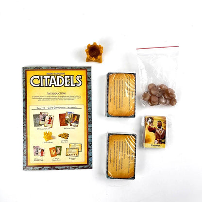 Citadels Royal Architects Clash Medieval City Building Strategy Bluffing Game for 2-8 Players Family and Adult Hybrid 60 Minutes Beauty World Shop