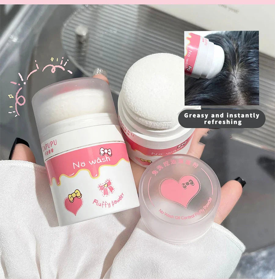 Hair mark powder cosmetic filling reissue artifact fluffy powder lazy powder powder control oil non-washing powder girl Beauty Trend Shop