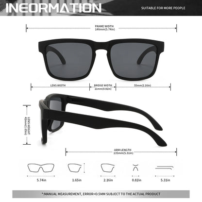 4PCS Square Sports Sunglasses with Designer Temple Pattern - UV400 for Men Women, Beach Vacation Beauty World Shop