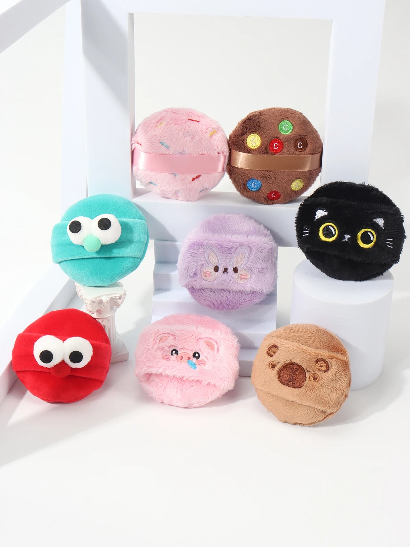 Female Makeup Blender Cosmetic Puff Powder Cute Cartoon Puff Portable Soft Cosmetic Puff Women Make up Tools Kawaii Makeup Beauty World Shop