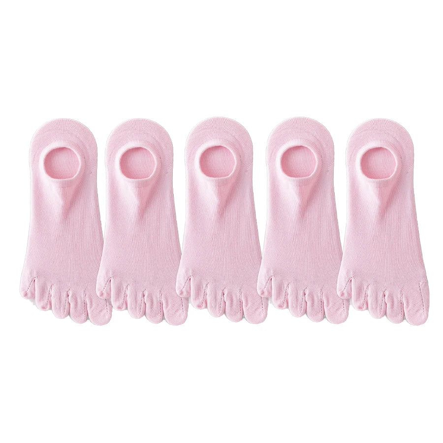 5 pairs of yoga toe socks for women, suitable for Pilates, ballet, dance, and barefoot Beauty World Shop