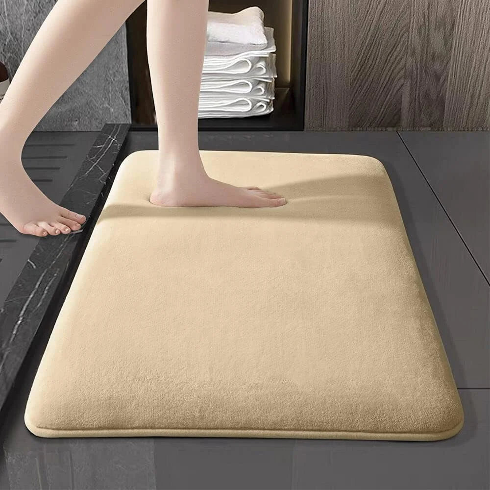 Super absorbent floor mat, super absorbent bath mat, super anti slip coral velvet bathroom floor mat, door mat Beauty World Shop