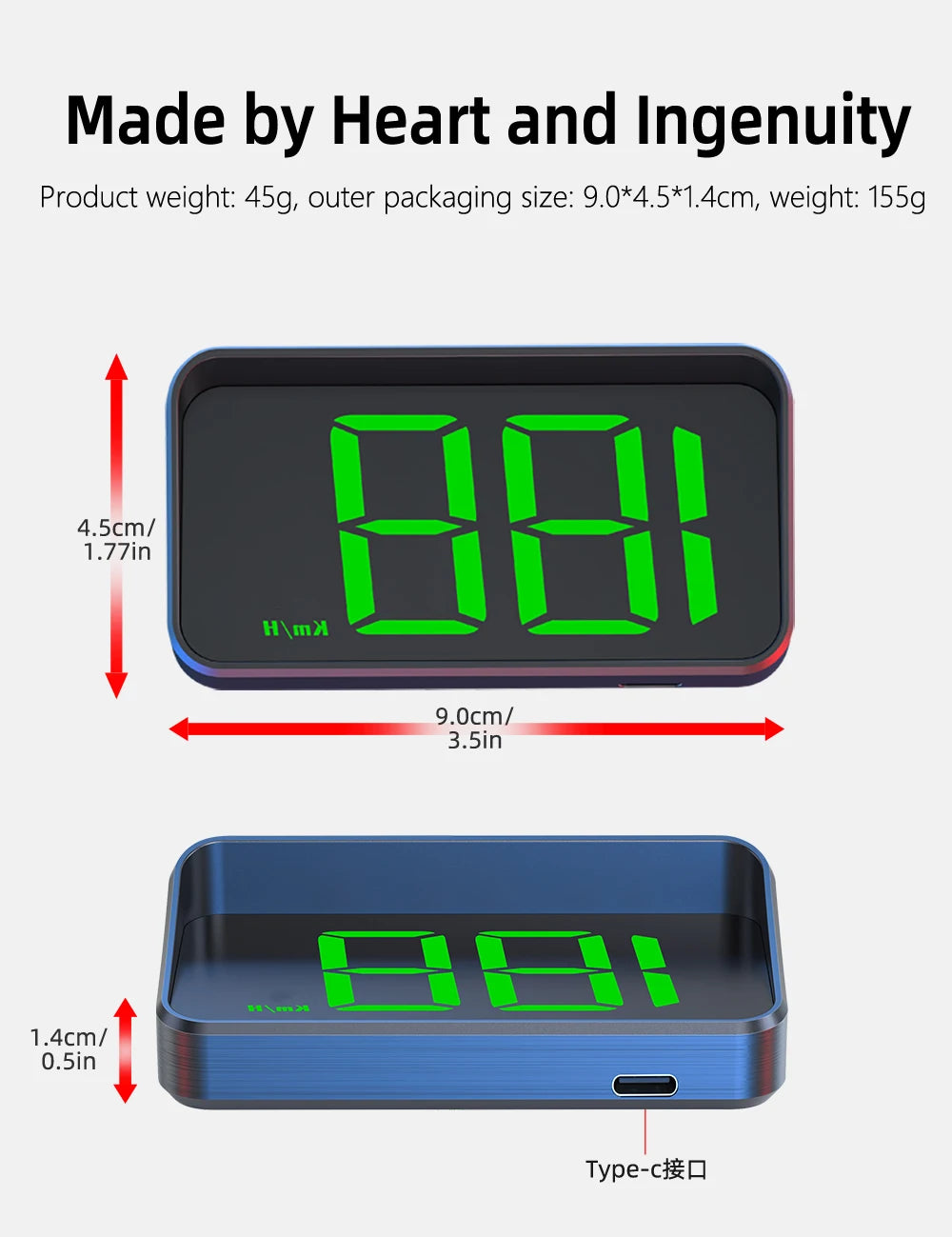  M2 Car GPS Head Up Display Universal Car Speedometer Gauge KM/H Windshield Projector Automatic Photosensitive Digital Speed Me Beauty World Shop
