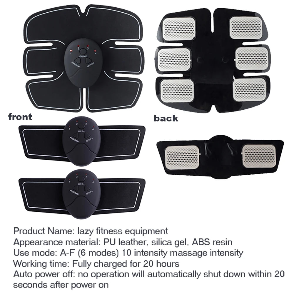 EMS Muscle Stimulator Abdominal Muscle Massager Hip Training Fitness Fat Burning Buttocks Arm Abdomen Trainer Apparatus Slimming Beauty World Shop