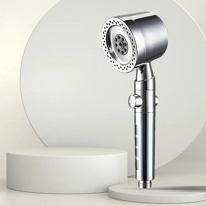 High Pressure Handheld Shower Head with One Button Stop Feature - Water Saving Bathroom Accessory Set Beauty Trend Shop