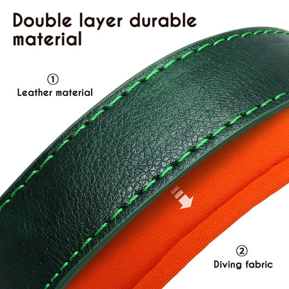 Customized PU Leather Nameplate Dog Collar Soft Padded Dogs Collars Free Engraving Name for Small Medium Large Dogs Adjustable Beauty World Shop