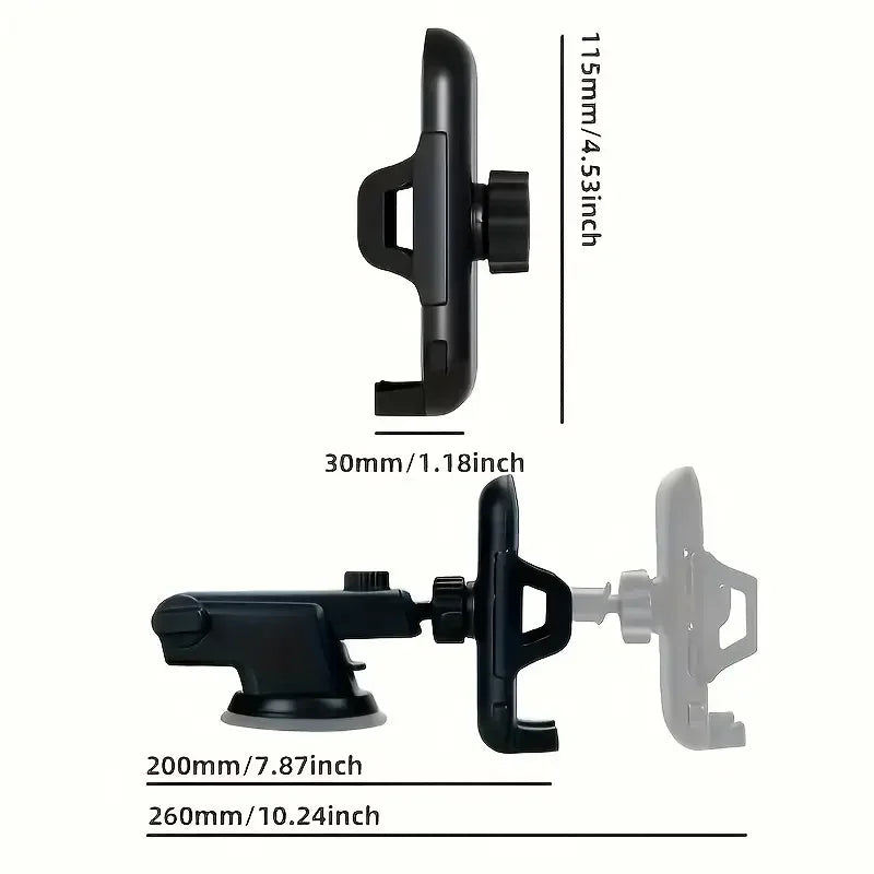 Universal Car Phone Holder Suction Cup Mount Stand for iPhone 15 Xiaomi Huawei Samsung - Mobile Phone Bracket Support Beauty World Shop