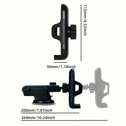 Universal Car Phone Holder Suction Cup Mount Stand for iPhone 15 Xiaomi Huawei Samsung - Mobile Phone Bracket Support Beauty World Shop