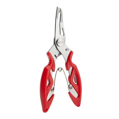 Fishing Lure Plier Scissors Return Spring Latch Bend Design Comfortable Handle Needle Nose Pliers Eagle Nose Pliers Orange Beauty World Shop