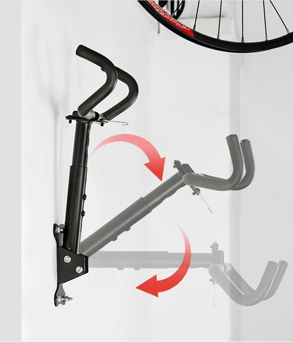 1PCS Wall Beam Stretchable Stand MTB Hanging Holder Room Wall Mounted Bicycle Rack 360 Degree Rotating Heavy Duty Storage Rack Beauty World Shop
