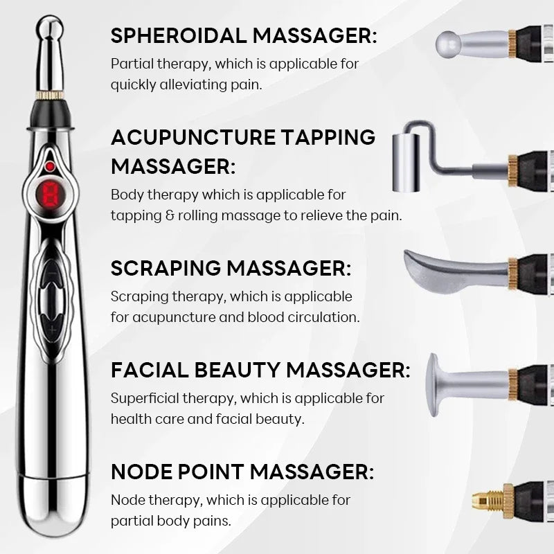 Electronic Acupuncture Pen Acupuncture Point Meridian Energy Meridian Massage Acupuncture Acup Pain Relieving Health Care Tool Beauty World Shop