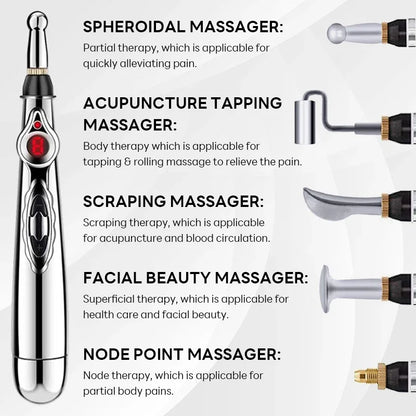 Electronic Acupuncture Pen Acupuncture Point Meridian Energy Meridian Massage Acupuncture Acup Pain Relieving Health Care Tool Beauty World Shop