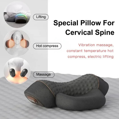 Electric Neck Massager Pillow Cervical Stretcher Heating Vibration Massage Back Traction Orthopedic Sleeping Pillows Support Beauty World Shop