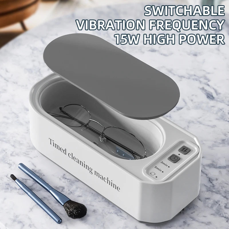 250mAh Ultrasonic Glasses Cleaning Machine Ultrasound Timed Jewelry Toothbrush High Frequency Ultrasonic Cleaner Bath 2026 Beauty World Shop