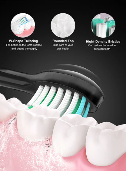 Sonic Electric Toothbrush Smart Ultrasonic Dental Teeth Whitening Rechargeable Adult Tooth Brush Sarmocare S100 With8 Brush Head Beauty World Shop