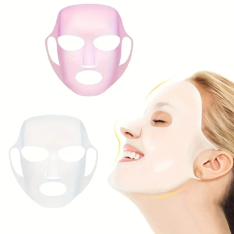 Silicone Mask Cover 3D Ear-type Anti-slip Anti-drop Fixed Mask, Auxiliary Moisturizing Mask Cover to Prevent Evaporation Tool Beauty World Shop