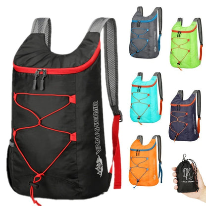 Multifunctional Outdoor Folding Backpack High Density Lightweight Waterproof Nylon Fabric Sports Bag for Camping Hiking Travel Beauty World Shop