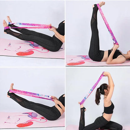 Yoga Mat Strap Stretching Band Elastic Bands Ballet Pilates Elastic Strap for Yoga Equipment Elastic Band for Fitness YJS01 Beauty World Shop