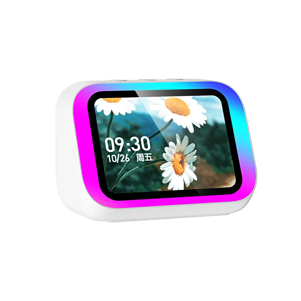 TF26 Pro Smart Speaker with RGB Lights Bluetooth Music Stories Player Home Voice Assistant Alarm Clock For Bedroom Living Room