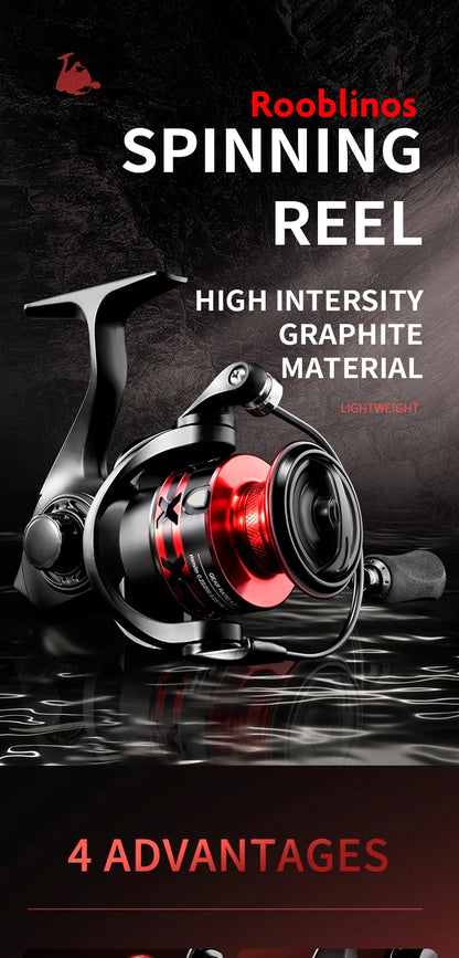 Rooblinos HT Spinning Fishing Reels For Saltwater Freshwater Metal Spool Left/Right Interchangeable Trout Carp Fishing Tackle Beauty World Shop