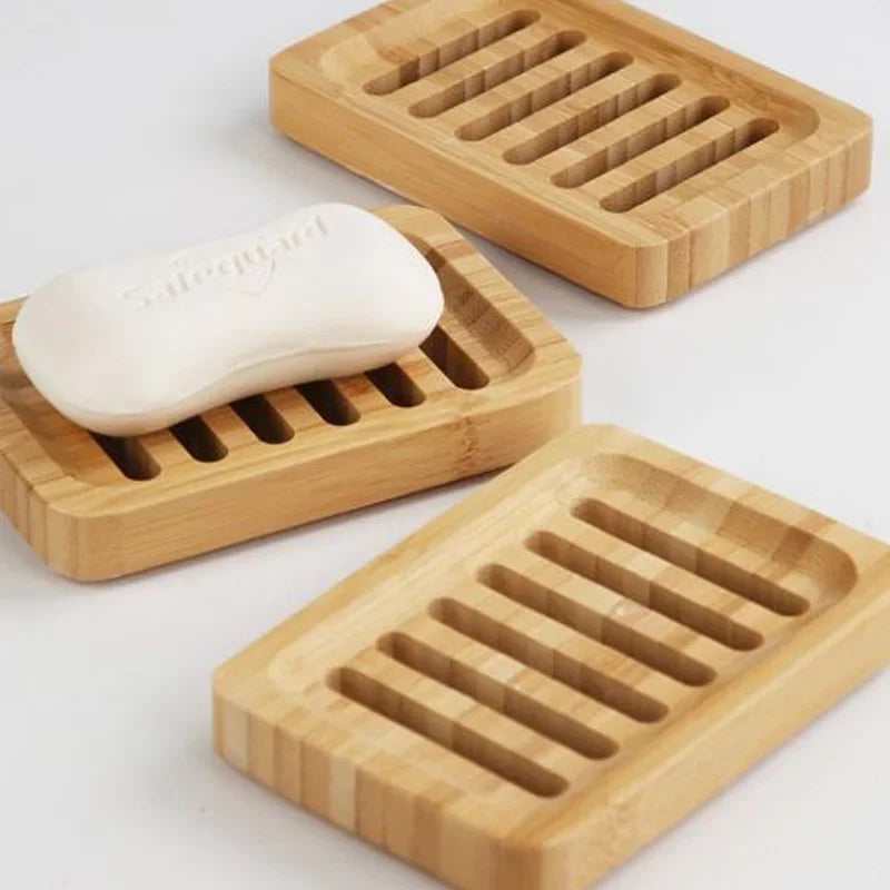Bamboo Case Tray Wooden Prevent Mildew Drain Soap Box Natural Bamboo Dishes Bath Soap Holder Container Bathroom Washroom Tools Beauty World Shop