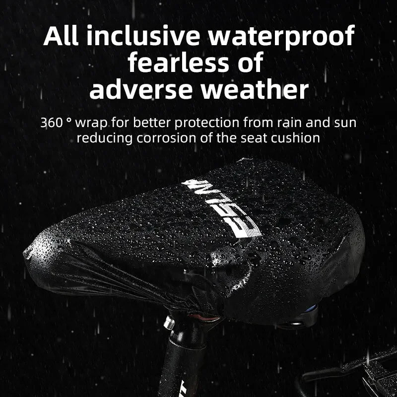 Waterproof Bicycle Saddle Cover High Elastic Road Bicycle Seat Cover Foldable Portable MTB PVC Saddle Cover Bike Accessories Beauty World Shop