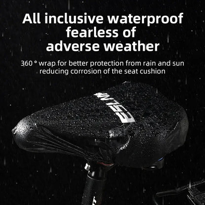 Waterproof Bicycle Saddle Cover High Elastic Road Bicycle Seat Cover Foldable Portable MTB PVC Saddle Cover Bike Accessories Beauty World Shop