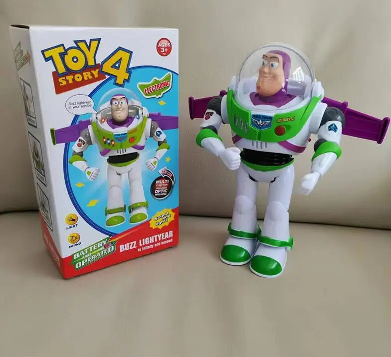 Toy Story Buzz Lightyear Model Toys Pixar Electric Walking Robot Doll Action Figure Toy Birthday Gift Toys Model For Children Beauty World Shop