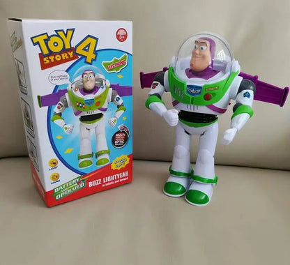 Toy Story Buzz Lightyear Model Toys Pixar Electric Walking Robot Doll Action Figure Toy Birthday Gift Toys Model For Children Beauty World Shop