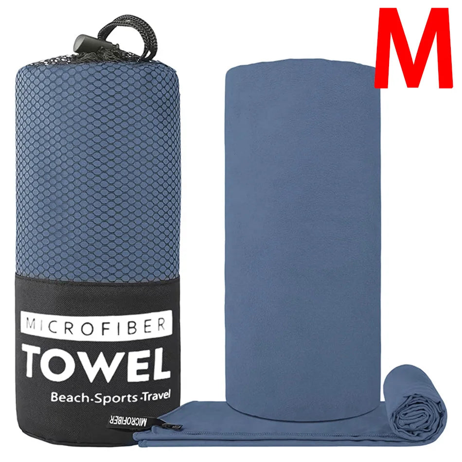 S/M/L Microfiber Towel Sports Quick-Drying Super Absorbent Camping Towel Super Soft Lightweight Gym Swimming Yoga Beach Towel Beauty World Shop