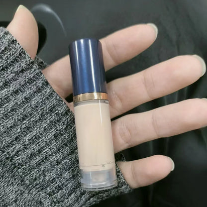 2Pcs Full Coverage Waterproof Liquid Foundation&Black Triangular Powder Puff-LongLasting Matte Finish Dark Circle&Blemish Cover Beauty World Shop