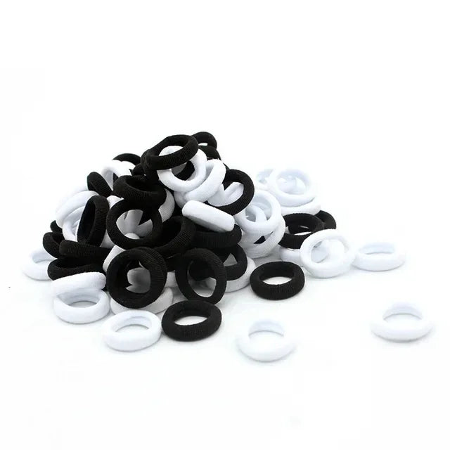 200PCS Women Girls Colorful Nylon Elastic Hair Bands Ponytail Hold Small Hair Tie Rubber Bands Scrunchie Hair Accessories Beauty World Shop
