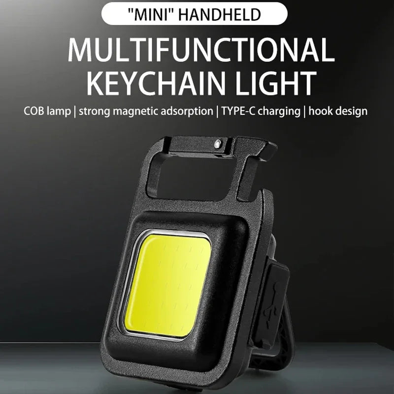 Keychain Light Outdoor Emergency Camping Pocket Lamp Mini LED Flashlight Camping Hiking Light Beer bottle opener small ornament Beauty World Shop