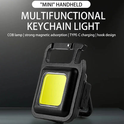 Keychain Light Outdoor Emergency Camping Pocket Lamp Mini LED Flashlight Camping Hiking Light Beer bottle opener small ornament Beauty World Shop